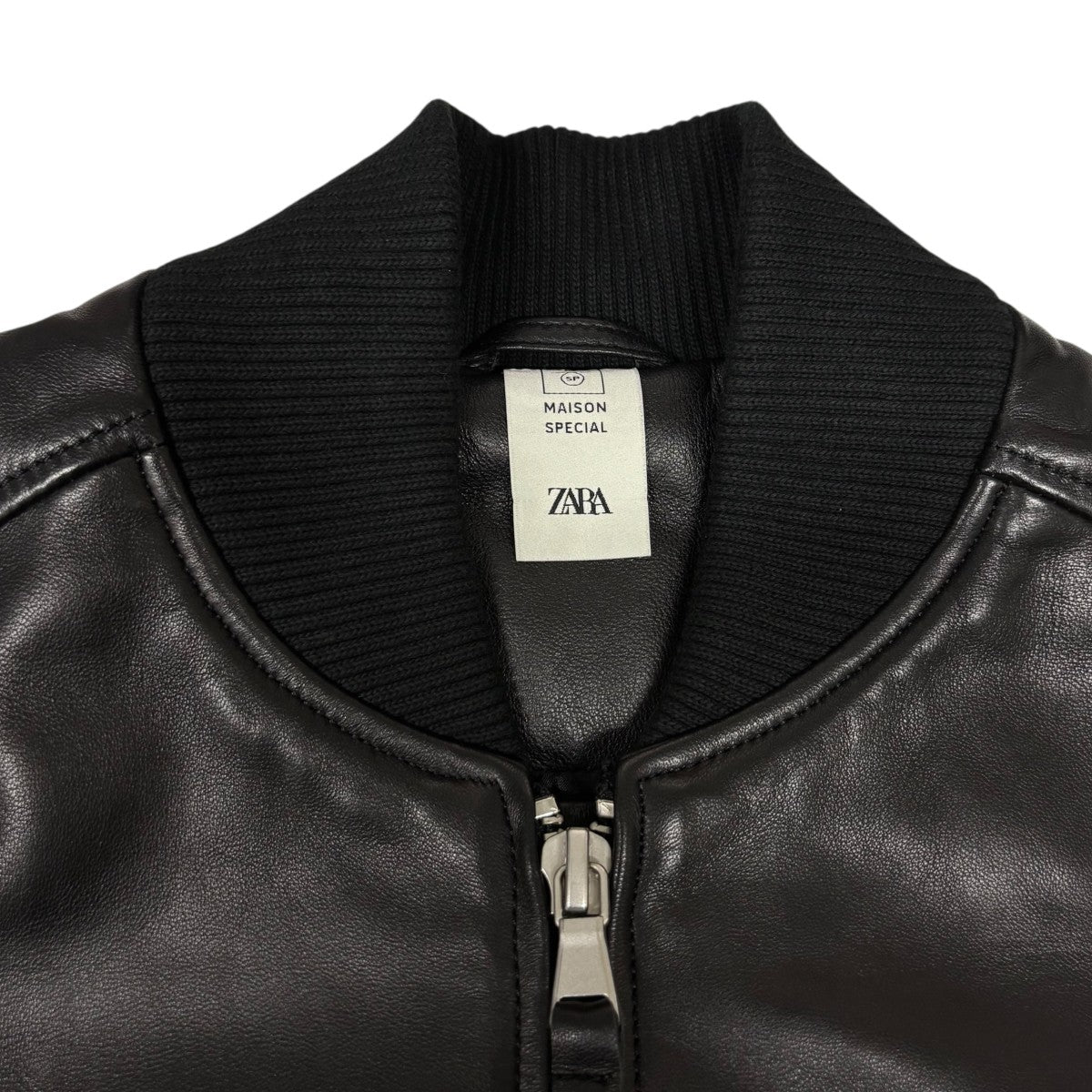 MAISON SPECIAL×ZARA レザージャケット ブラック サイズ M｜【公式