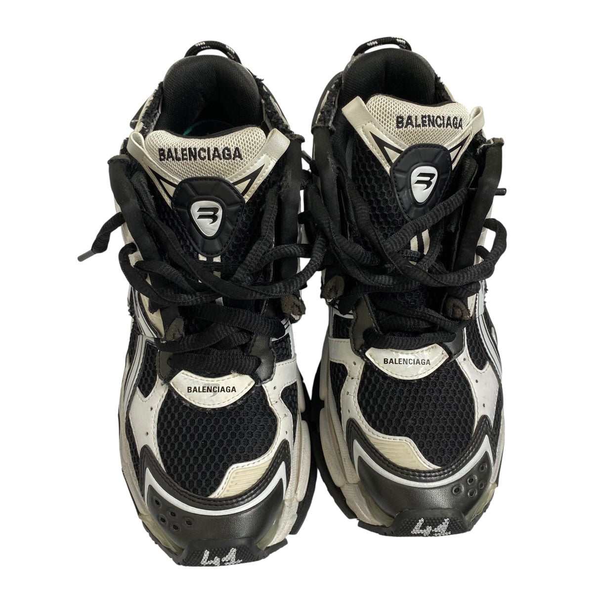 BALENCIAGA(バレンシアガ) runnerスニーカー ブラック×ホワイト サイズ