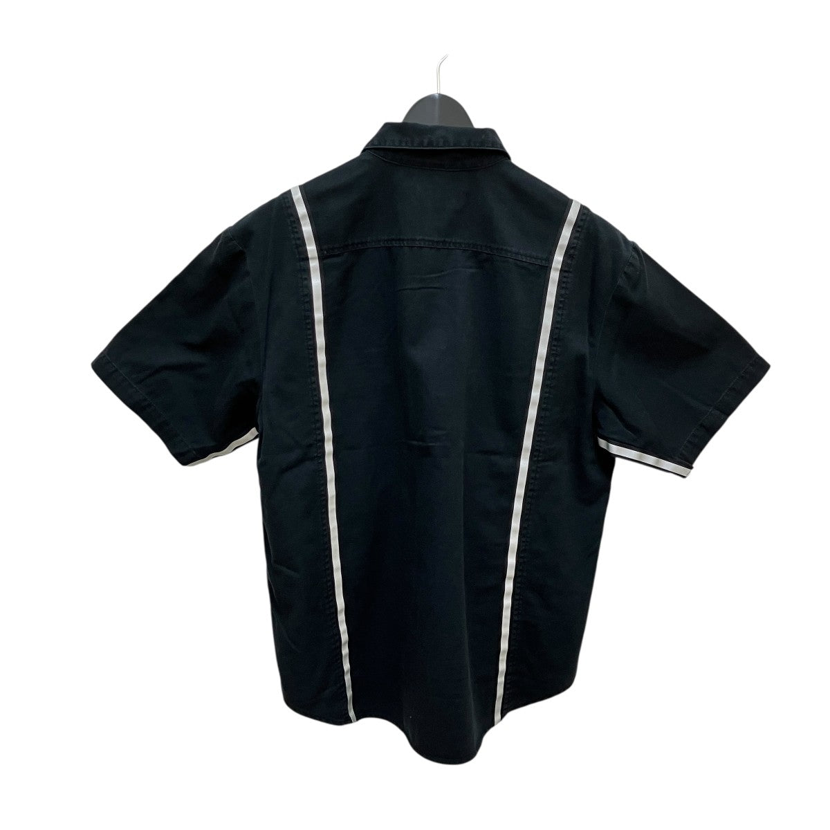 Supreme(シュプリーム) Reflective stripe S／S半袖シャツ ブラック