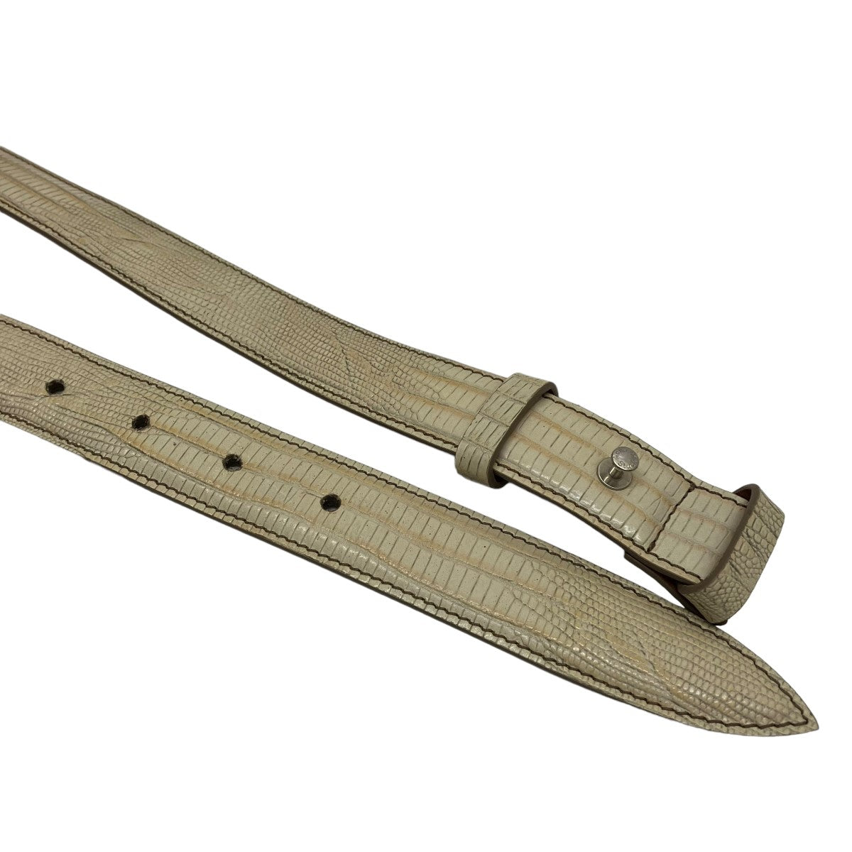 ACNE STUDIOS(アクネストゥディオズ) レザーベルト ベージュ｜【公式