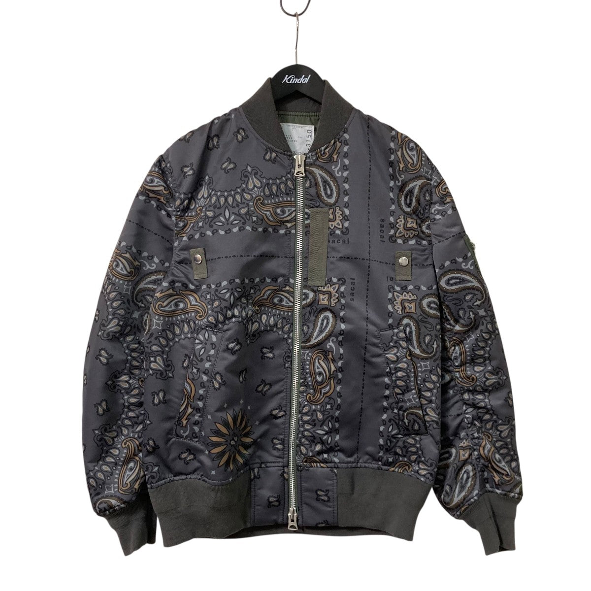sacai(サカイ) Paisley Print Zip-Up Jacketペイズリー柄MA-1