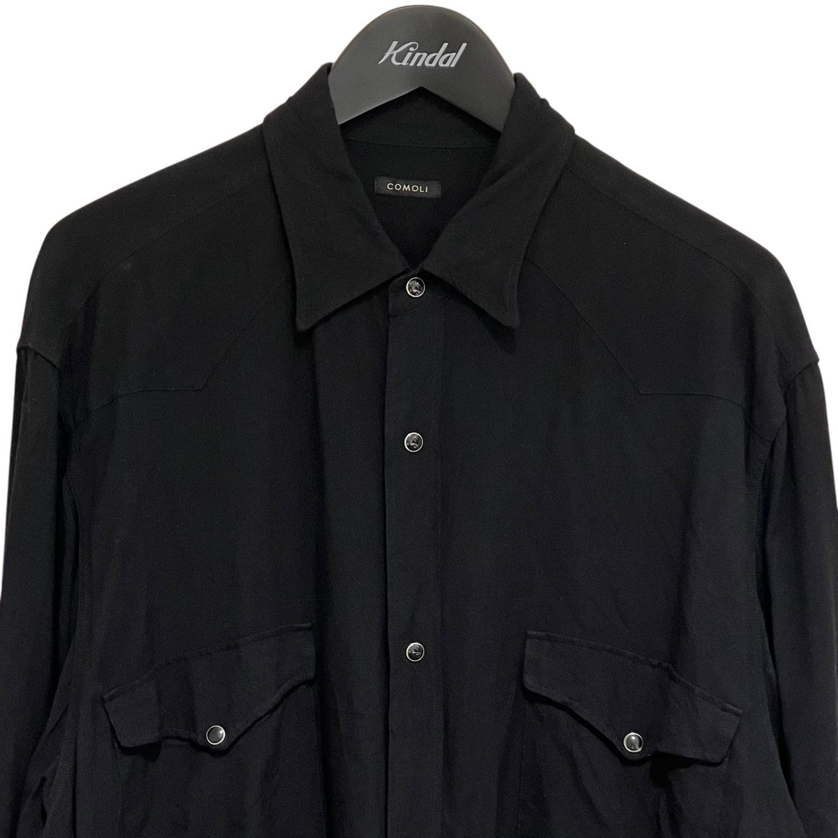 COMOLI(コモリ) 「25SSレーヨン ウエスタンシャツ」長袖シャツB01