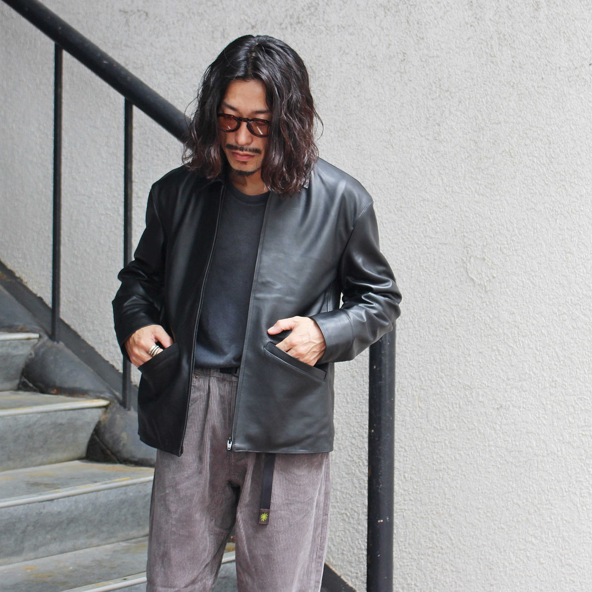 AWESOME LEATHER オーサムレザー / ZIP SHORT JACKET ジップショート