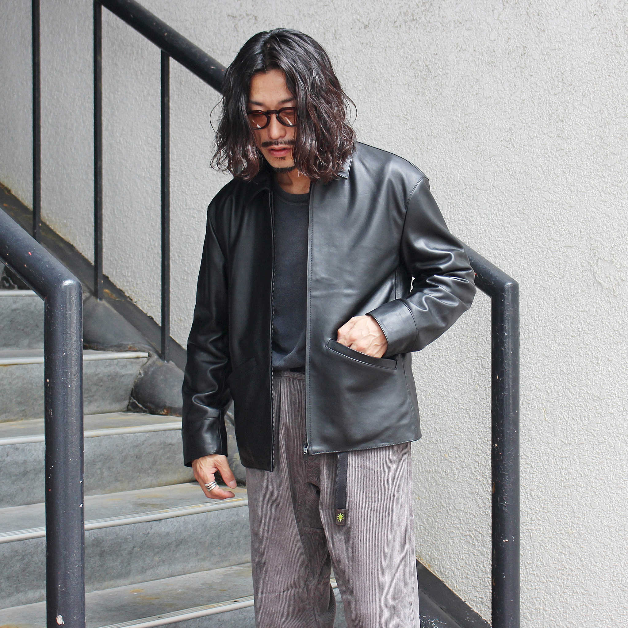 AWESOME LEATHER オーサムレザー / ZIP SHORT JACKET ジップショート