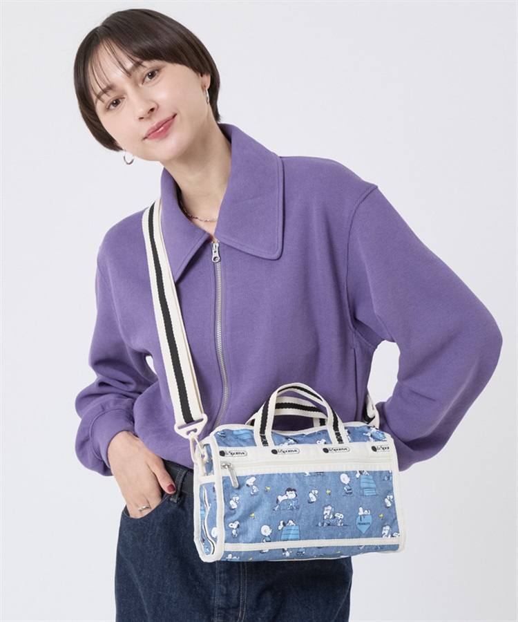 LeSportsac×PEANUTS】MINI DUFFEL CROSSBODY｜ショルダーバッグ/斜め