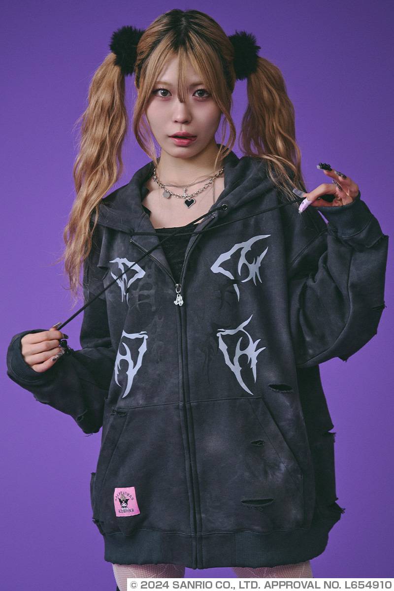 予約商品】クロミ×GALFY(ガルフィー) イルガルフィームラ染めZIP