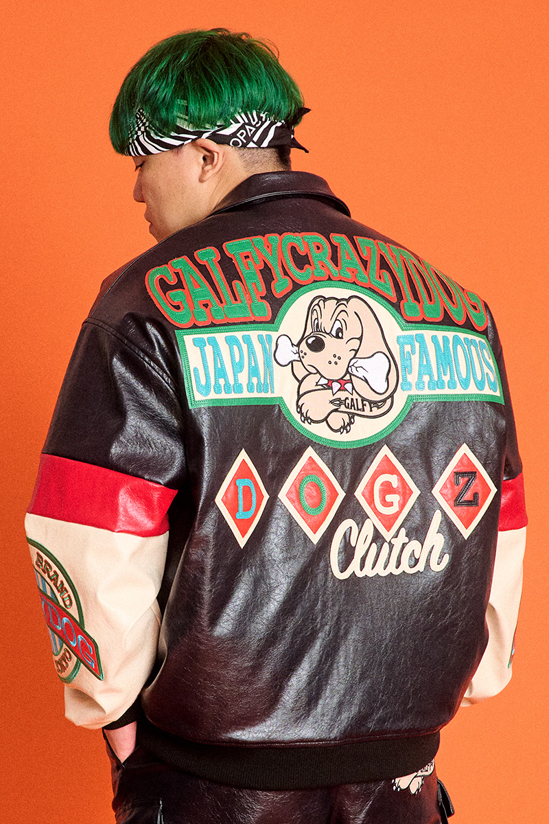 GALFY 犬革 JKT BLACK / ロックファッション / バンドTシャツ の