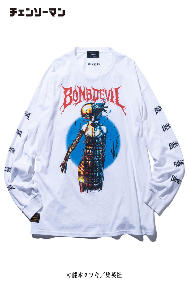 予約商品】glamb (グラム)×チェンソーマン Bomb Devil Long Sleeve T