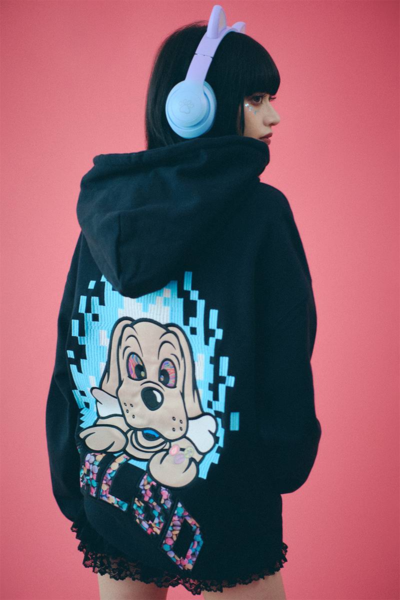 GALFY (ガルフィー) GALSDガンギマリパーカー BLACK / ロック