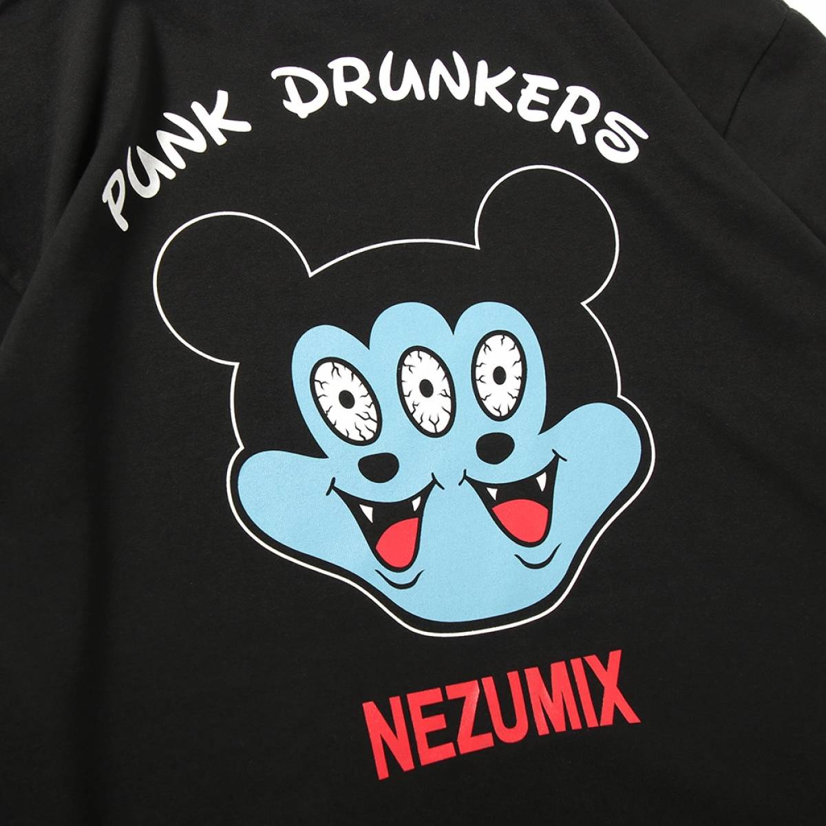 予約商品】PUNK DRUNKERS (パンクドランカーズ）NEZUMIX.TEE - BLACK