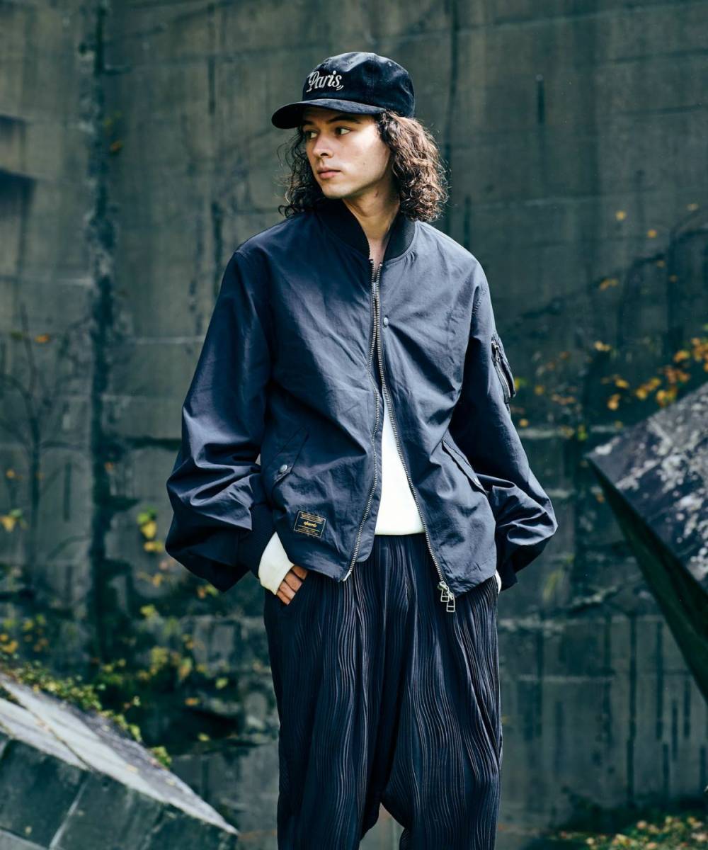 glamb(グラム)GB0125/JKT04 : STUNN MA-1 / スタンMA-1 - Black