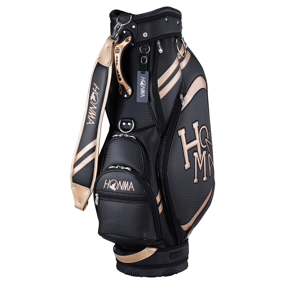 HONMA ゴルフキャディバッグ 黒/マルチカラー HONMA ゴルフキャディ