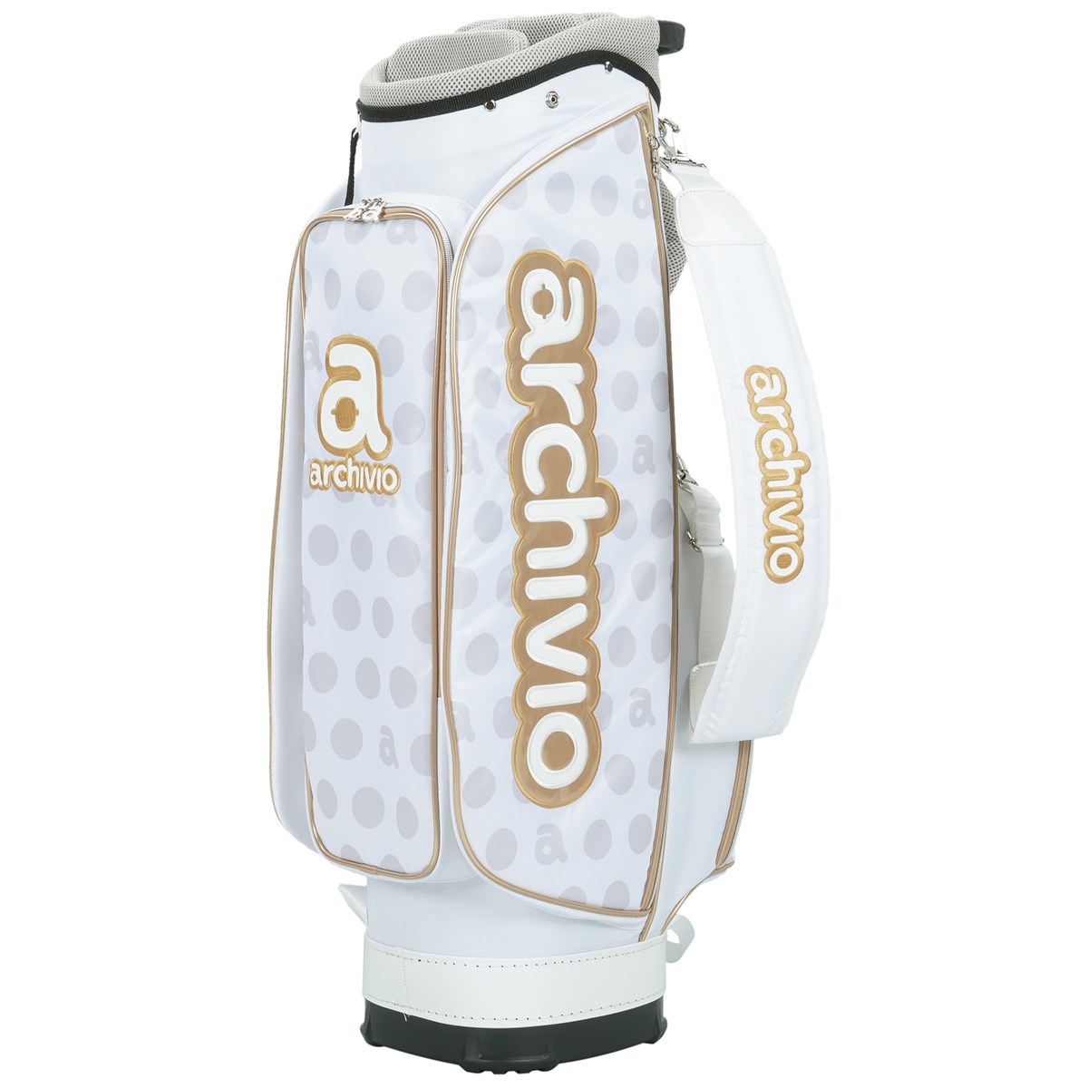 archivio ドット柄 キャディバッグ ゴールド/ブラック 【公式通販】