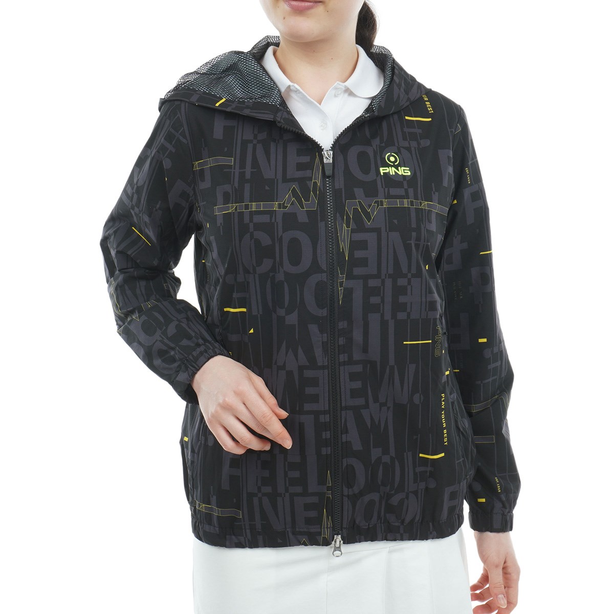 dショッピング |ピン PING デジタルノイズプリント フルジップ