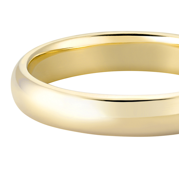 K18 カラーゴールドリング〕K18 リング ライトイエローゴールド (幅約