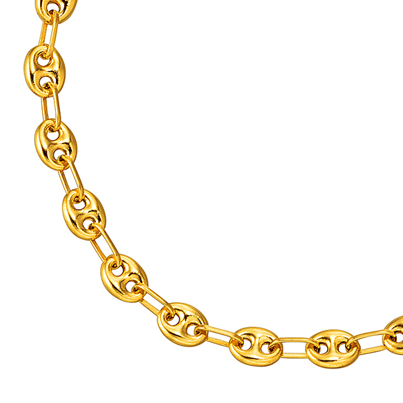 イタリア製〕K18イエローゴールド ブレスレット 18cm | 高品質 金