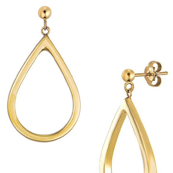 イタリア製〕K18イエローゴールド ピアス | 高品質 金・プラチナ