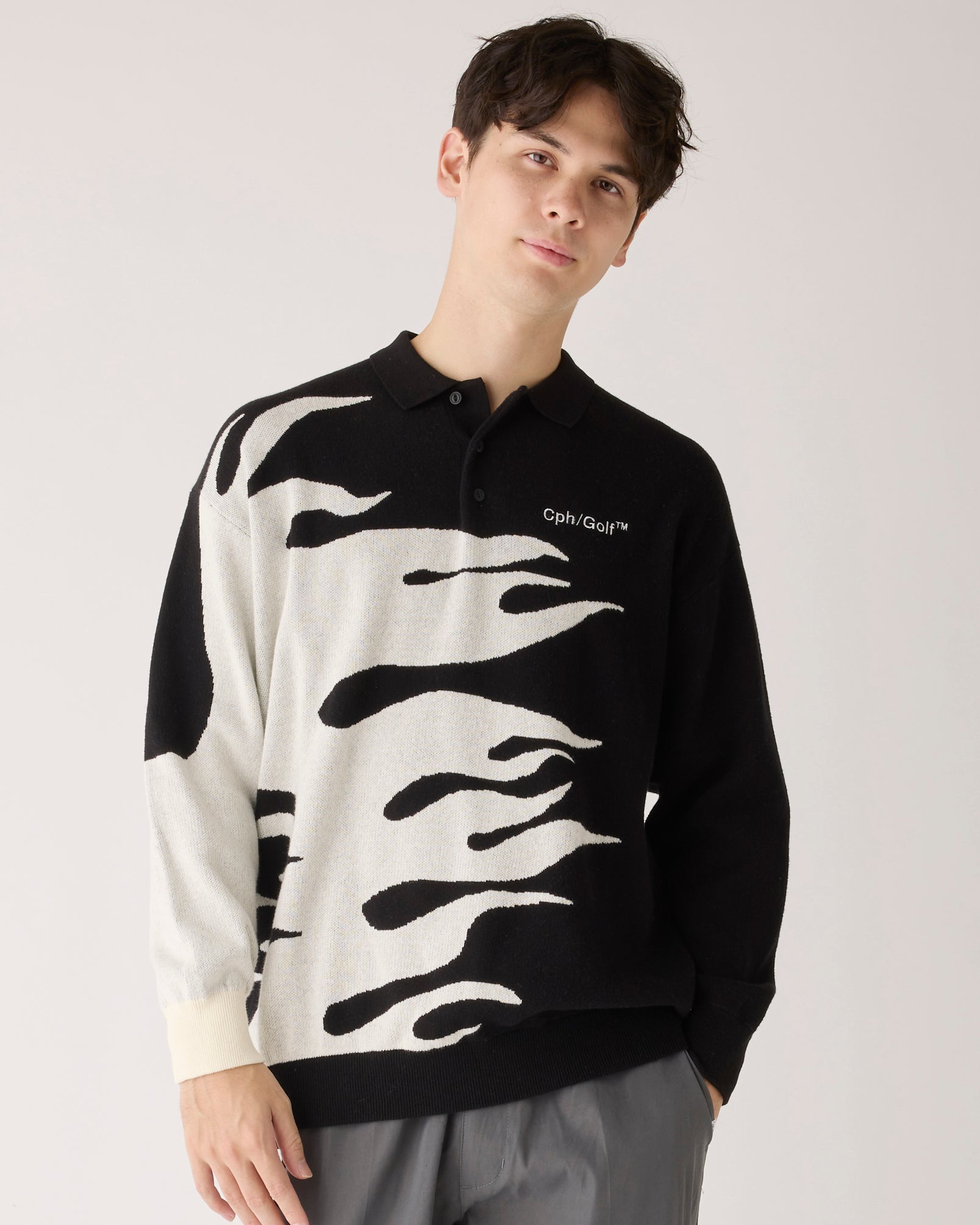 キャプテンズヘルム ゴルフ】#HORIZONTAL FIRE KNIT POLO – GQ SHOP