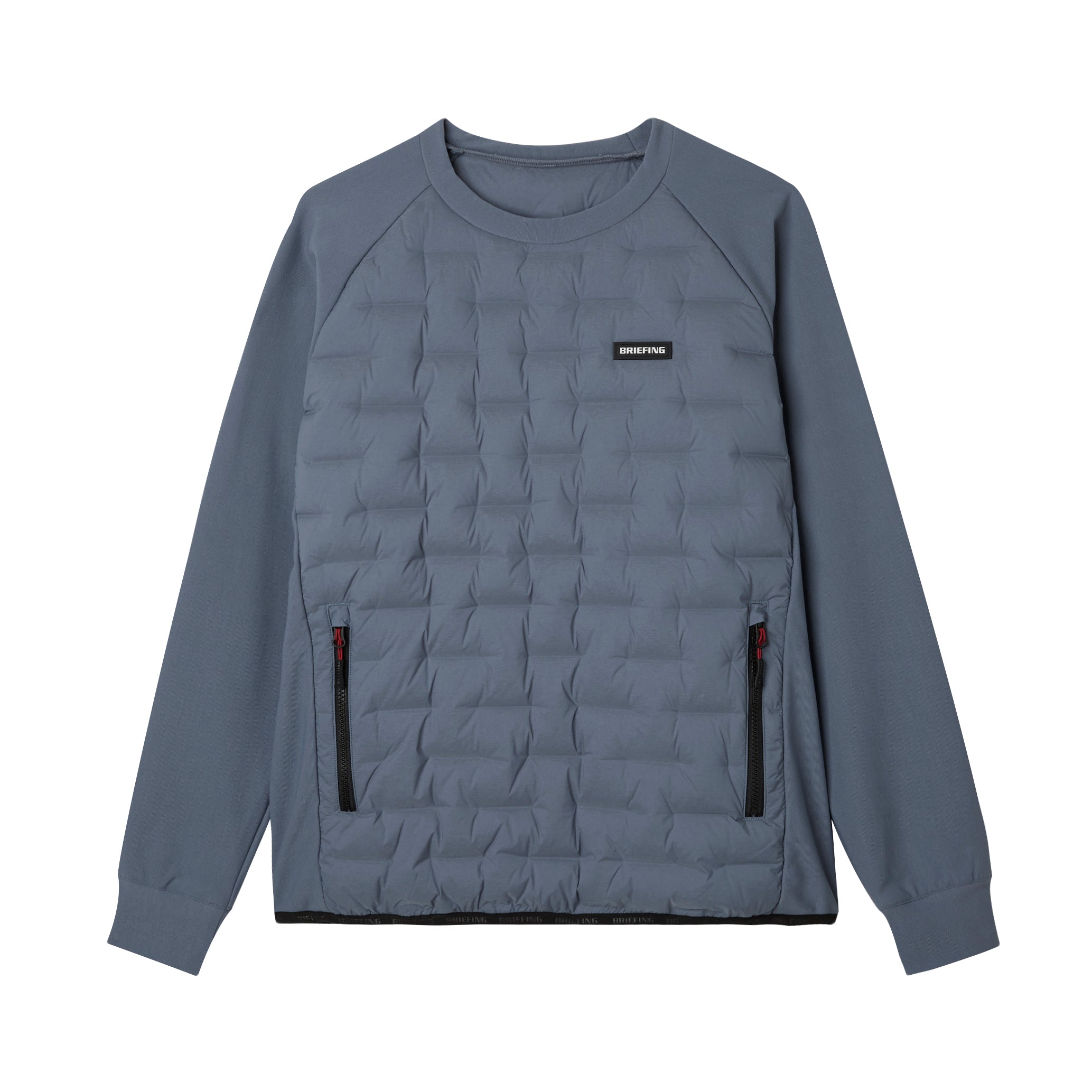 ブリーフィングゴルフ】メンズ ハイブリッド ダウン クルー ネック