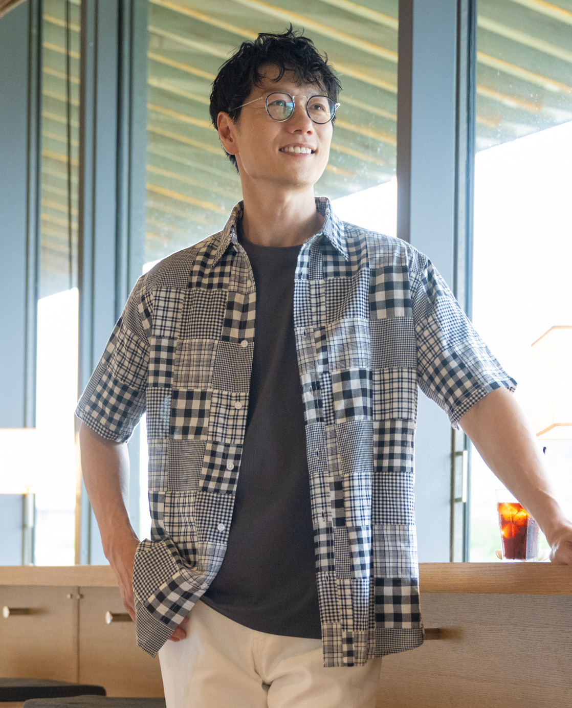 パッチワーク半袖シャツ - ハッシュパピーアパレル公式通販サイト