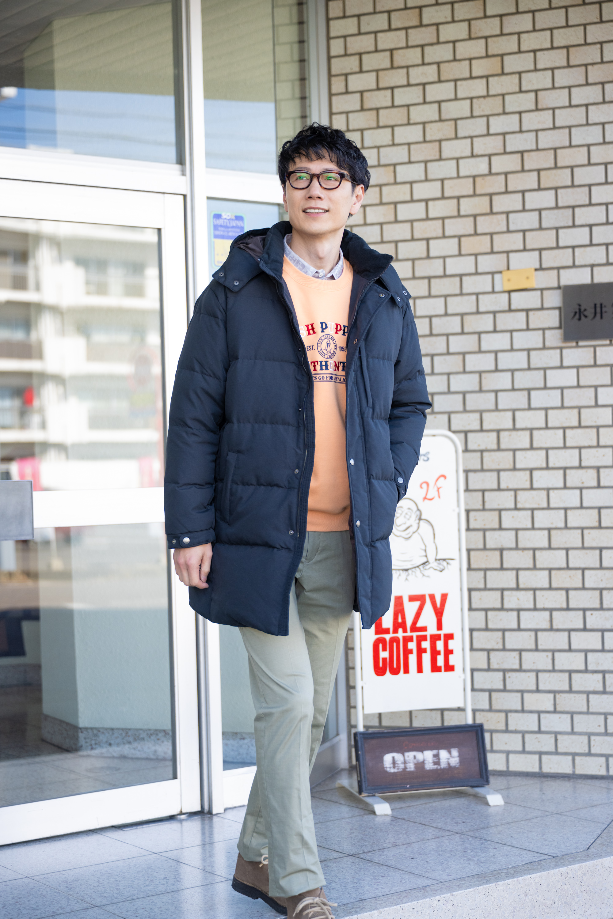 静電防止ロングダウンコート【キングサイズ】 - ハッシュパピー