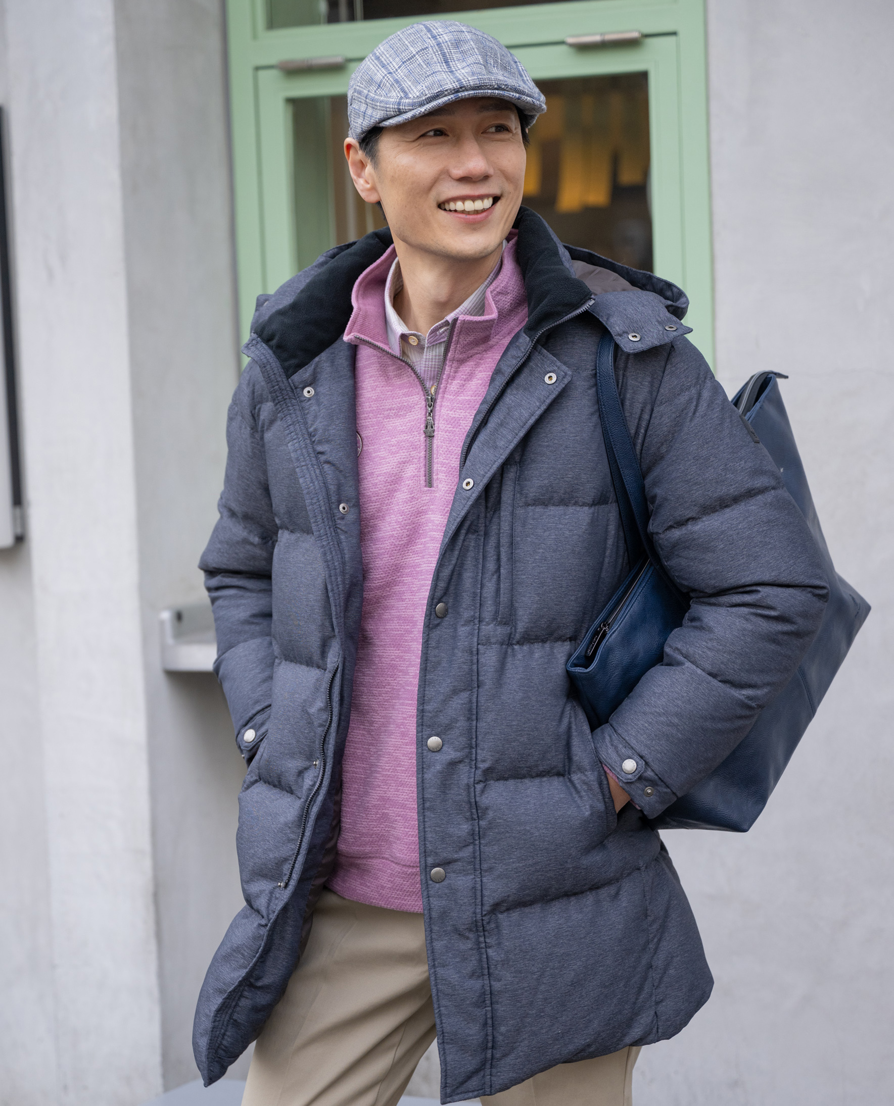 静電防止ロングダウンコート【キングサイズ】 - ハッシュパピー