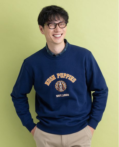 裏起毛モチーフトレーナー【キングサイズ】 - ハッシュパピーアパレル