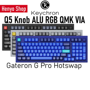 Keychron Q5 Aluminum Mechanical Keyboard Knob RGB QMK HotSwap 99