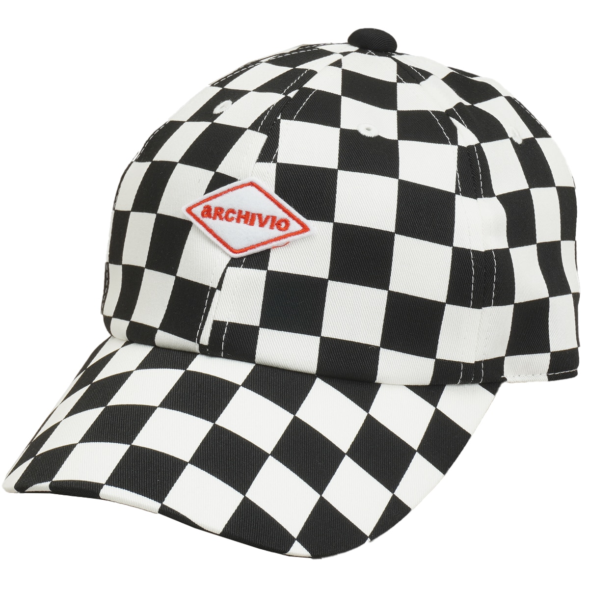 チェッカーフラッグ柄キャップ レディス(【女性】キャップ)|archivio