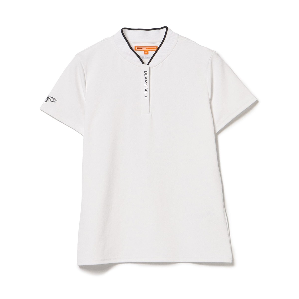 BEAMS GOLF ORANGE LABEL スタンドカラー ストレッチポロシャツ