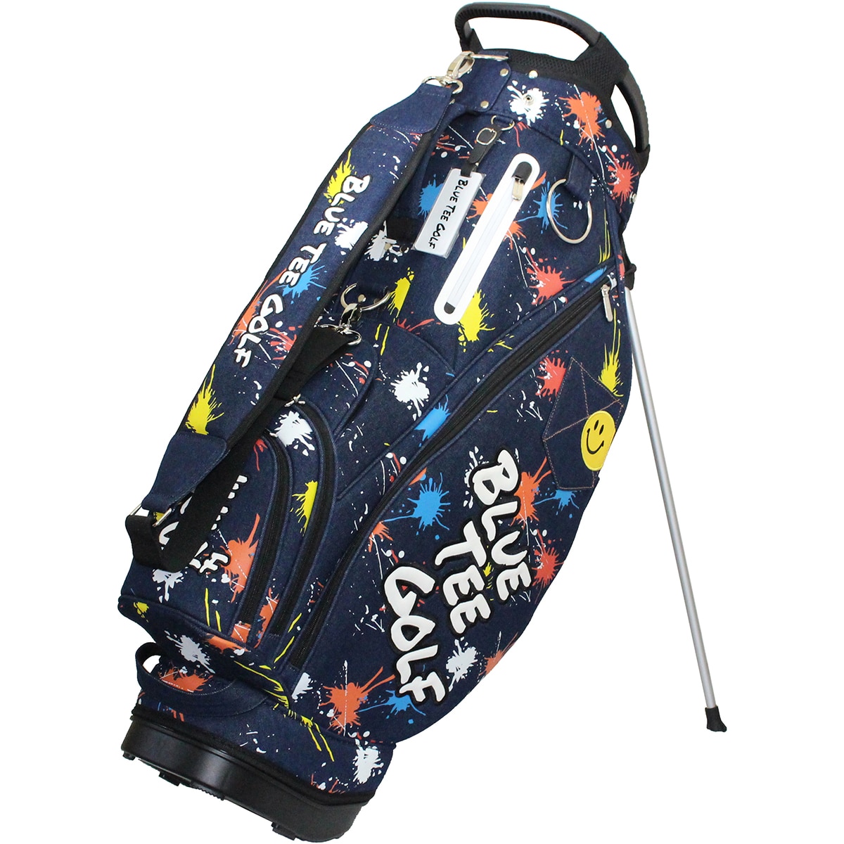 デニムペイント スタンドキャディバッグ(【男性】キャディバッグ)|BLUE