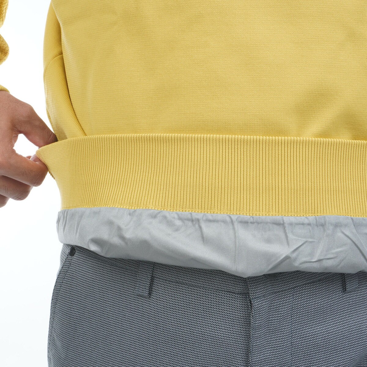 天竺×リンクス裏地付きプルオーバーセーター(中間着(セーター