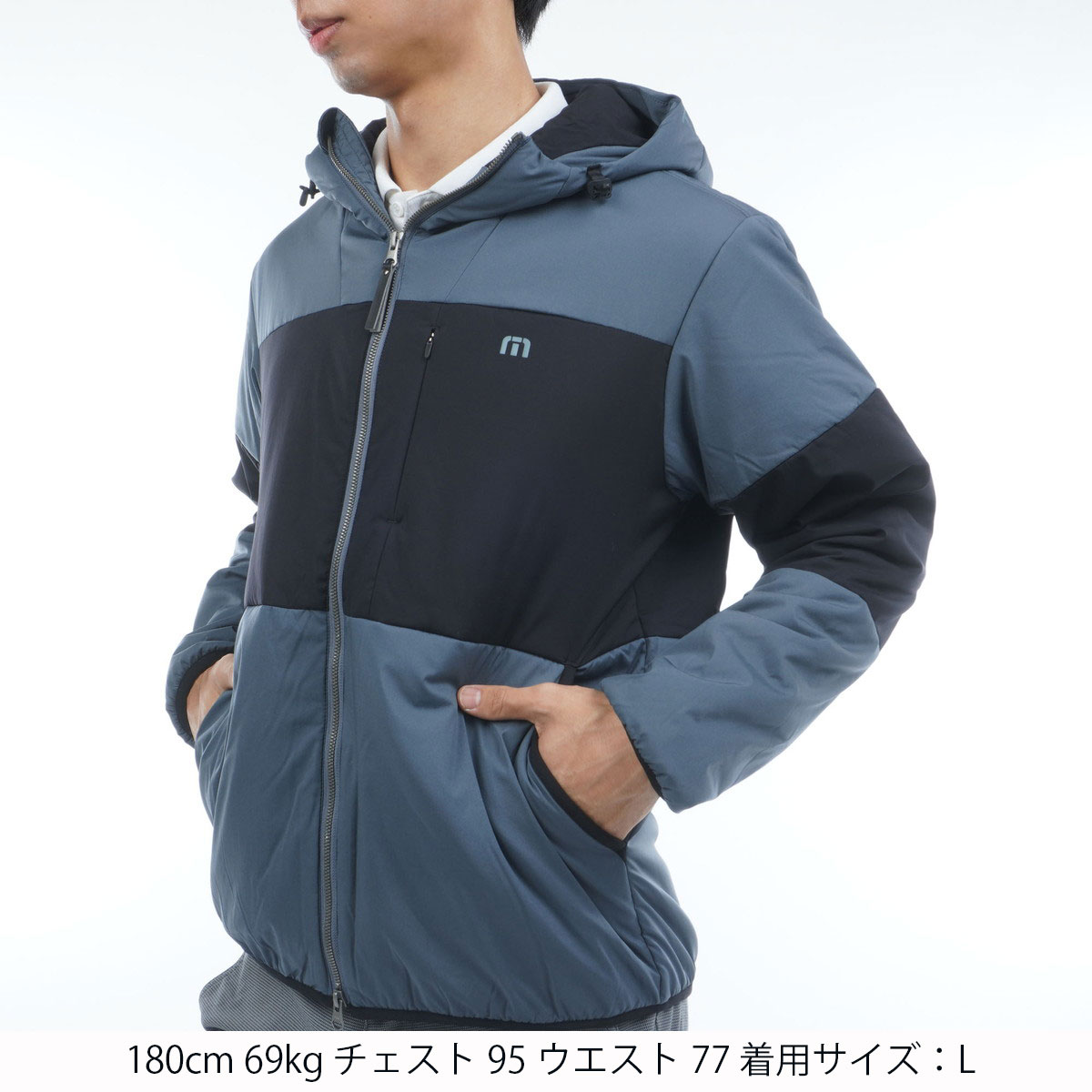 トラヴィスマシュー ストレッチ インサレーション ジップフーディー