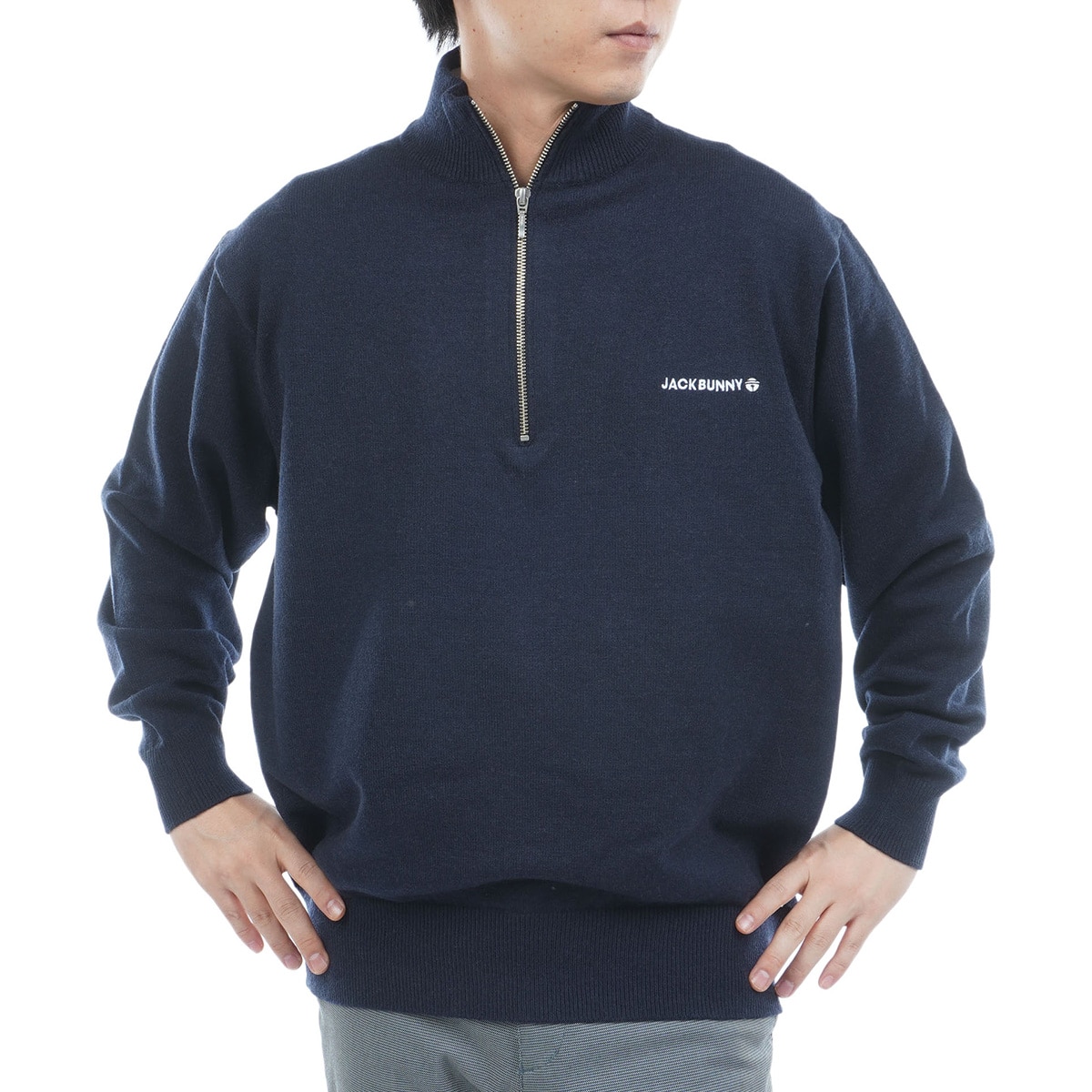 ドラえもん ダブルジャカード ハーフジップセーター(中間着(セーター