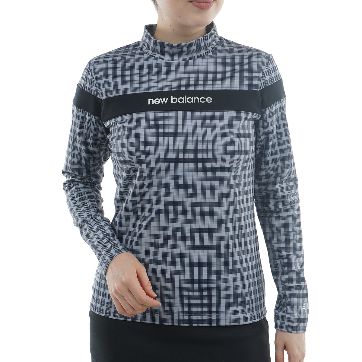 バックピケ 長袖モックネックプルオーバー レディス(長袖シャツ