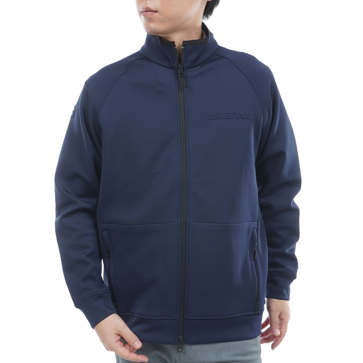 ストレッチ 3D ロゴ ブルゾン(アウター(ブルゾン、ウインド