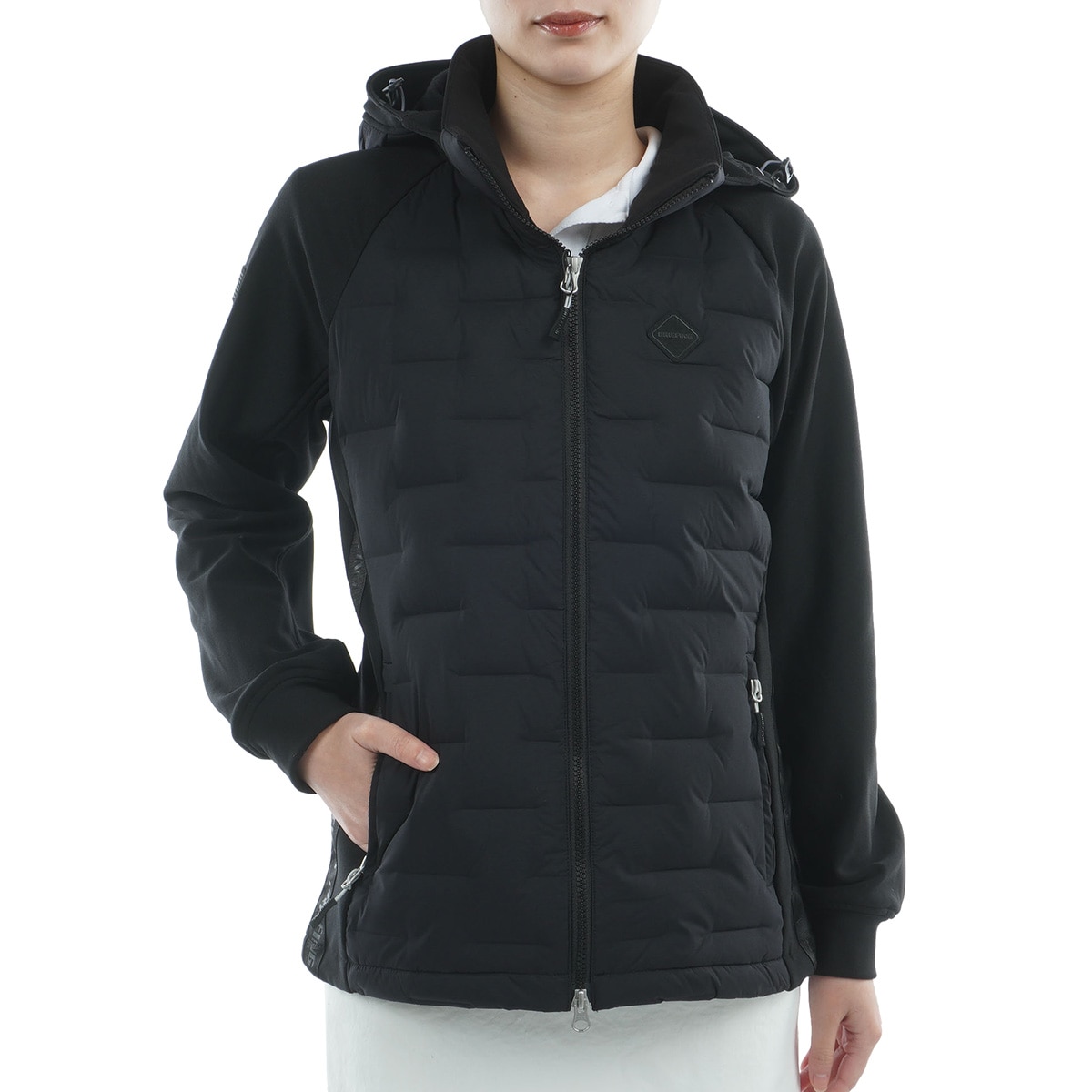 ストレッチ 2WAY ハイブリッド ダウン パーカー レディス(アウター