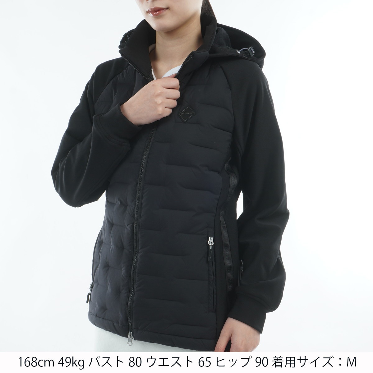 ストレッチ 2WAY ハイブリッド ダウン パーカー レディス(アウター