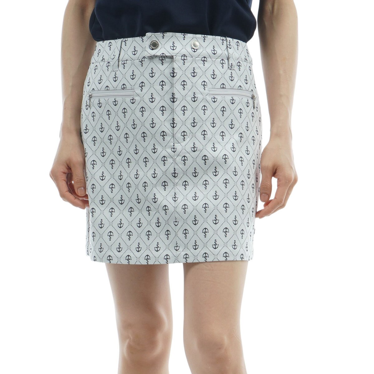 セール・アウトレット】ストレッチ アンカージャカードスカート