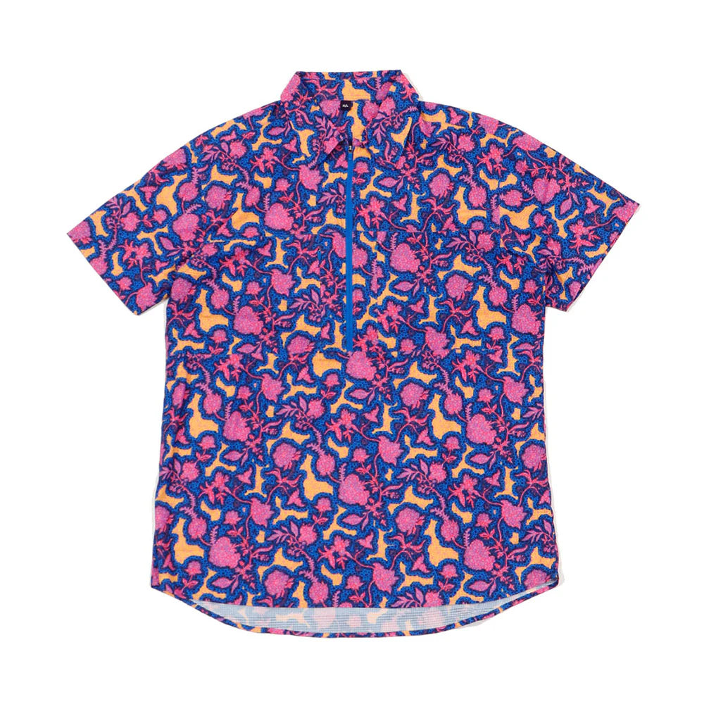 TRIPLE CROWN ZIP DOWN SHORT SLEEVE（速乾・肌触り◎／半袖ハーフ