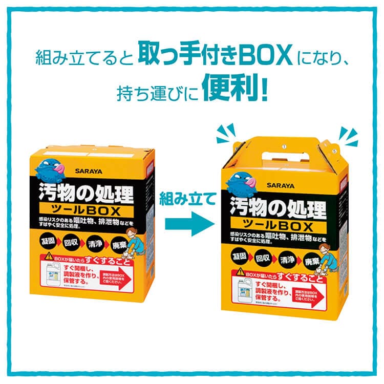 サラヤ｜感染対策用 汚物の処理 ツールBOXセット: サラヤプロショップ