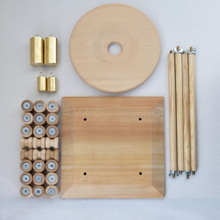 組み立て式 9寸丸台(練習用組糸付き) 重り玉/引き玉セット – 昇苑くみ