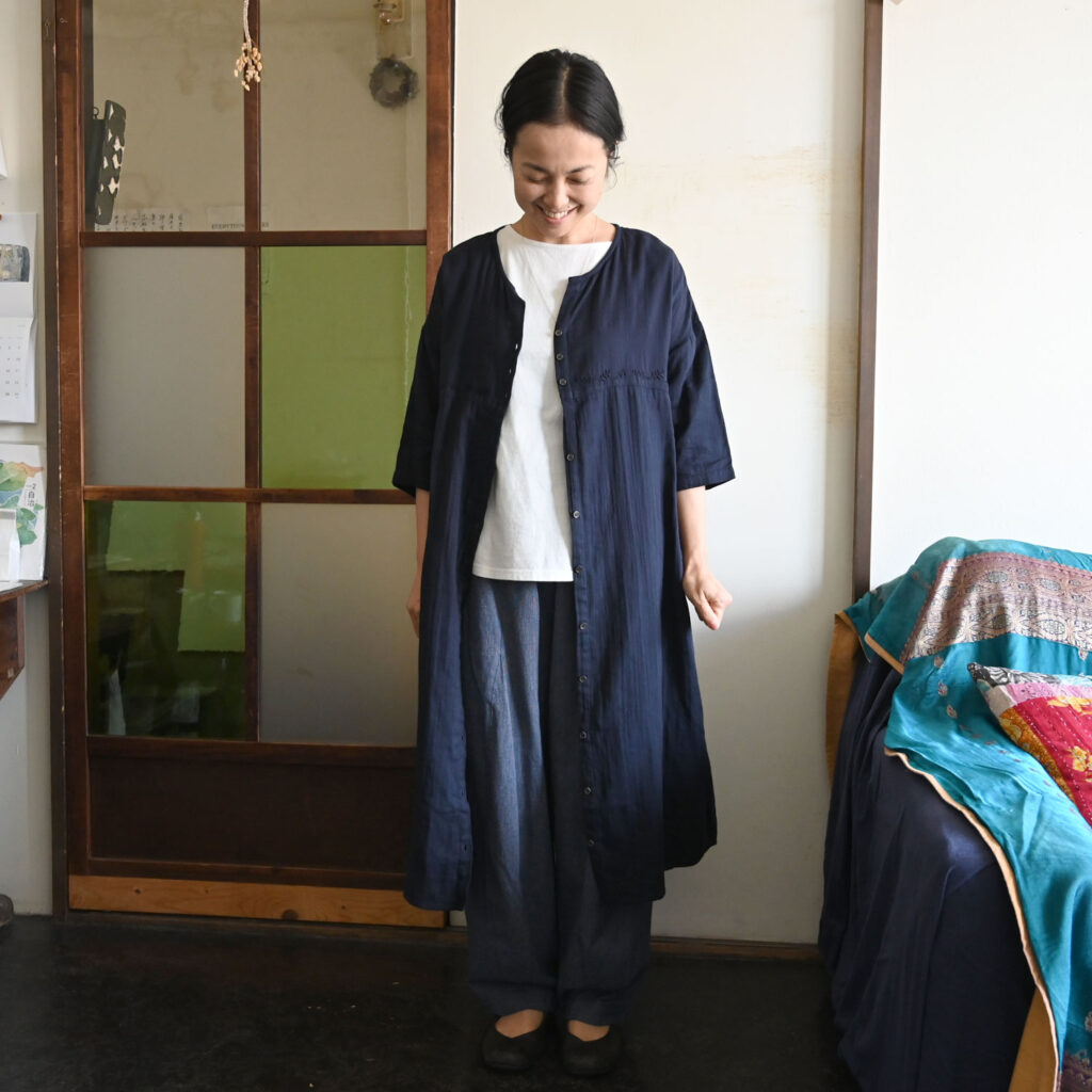 ミモザシシュウマエアキワンピース - 【シサム工房 公式OnlineStore