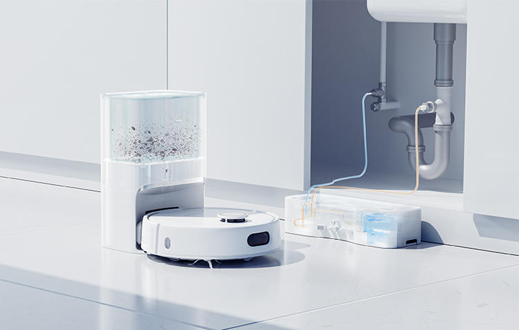 SwitchBot お掃除ロボットS10 水道直結 6500Paの吸引力 AI障害物回避