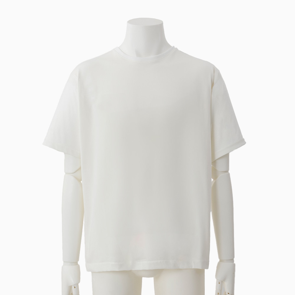 Surf T-シャツ Vネック クールタッチ コットン/ナイロン ホワイト S(S