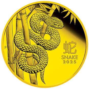 H】 オーストラリア 2025年 巳年蛇図 ＜1Kg＞ 30ドルカラー銀貨 未使用
