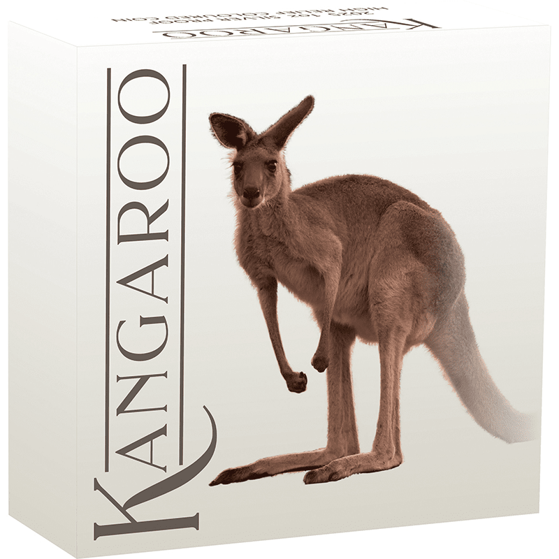 オーストラリア 2025年 カンガルー 1ドルカラー銀貨 プルーフ(ハイ