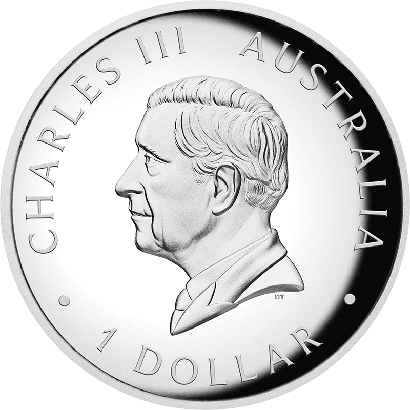 オーストラリア 2025年 カンガルー 1ドルカラー銀貨 プルーフ(ハイ