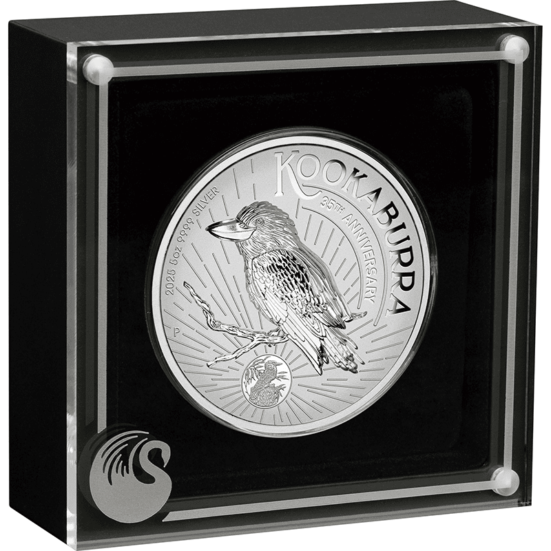オーストラリア 2025年 ワライカワセミ発行35周年 8ドル銀貨 プルーフ
