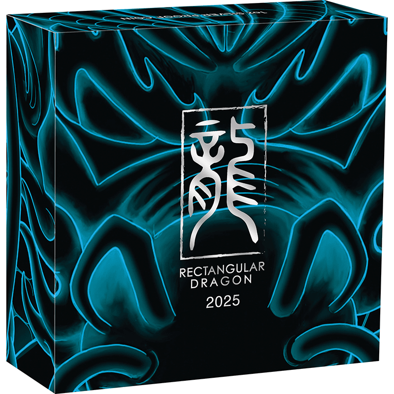 オーストラリア 2025年 東洋のドラゴン 1ドル長方形銀貨 プルーフ